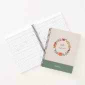 Fall Wreath-Notebook Notizblock (Innenseite)