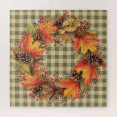 Fall Wreath Puzzle (Horizontal)