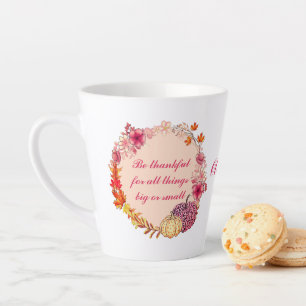 Fall Wreath Quote Latte Tasse