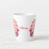 Fall Wreath Quote Latte Tasse (Vorderseite)