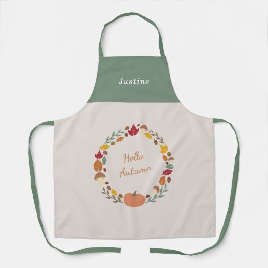 Fall Wreath-Schürze Schürze (Vorderseite)