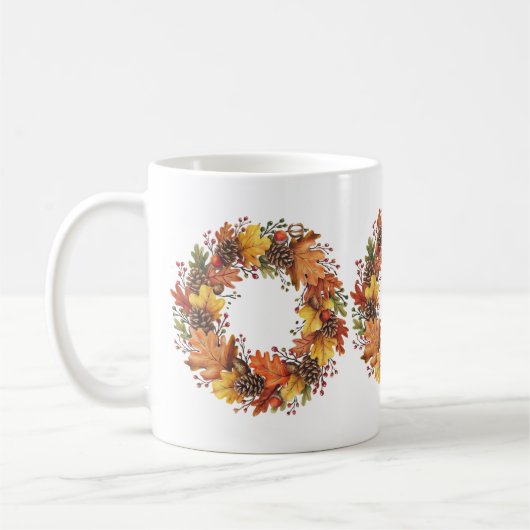 Fall Wreath-Tasse Kaffeetasse (Links)