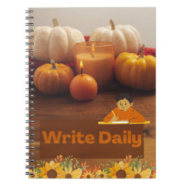 Fall Writing Notebook - Boy Notizblock
