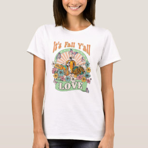 Fall Y alle Vintage Blume Pumpkin T-Shirt