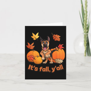 Fall Yall German Shepherd Puppy Karte