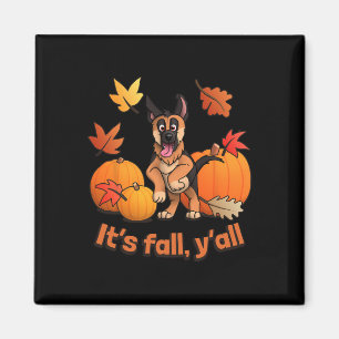 Fall Yall German Shepherd Puppy Magnet