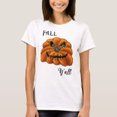 Fall Y'all Jack-o-Lantern T - Shirt (Vorderseite)