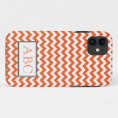 Fall Zickzack Orange & White iPhone 5 Case-Mate iPhone Hülle (Rückseite (Horizontal))