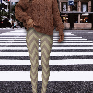 Fall Zickzack Pattern Leggings