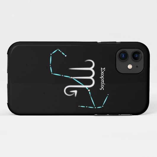 Fall "Zodiac Constellation Scorpio Case-Mate iPhon iPhone Hülle (Rückseite (Horizontal))
