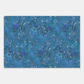 Fall Zodiac Zeichentrio Virgo, Libra, Skorpio Geschenkpapier Set (Vorderseite 3)