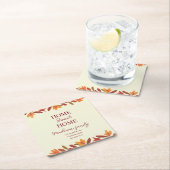 Fall Zuhause Sweet Zuhause Open House Rechteckiger Pappuntersetzer (Vor Ort)