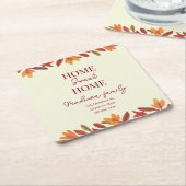 Fall Zuhause Sweet Zuhause Open House Rechteckiger Pappuntersetzer (angewinkelt)