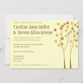 Fall-Zweig-Baum-12x18, das Einladung Wedding ist (Vorderseite)