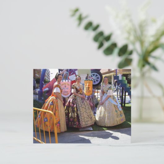 Fallas Ladys. Postkarte (Stehend Vorderseite)
