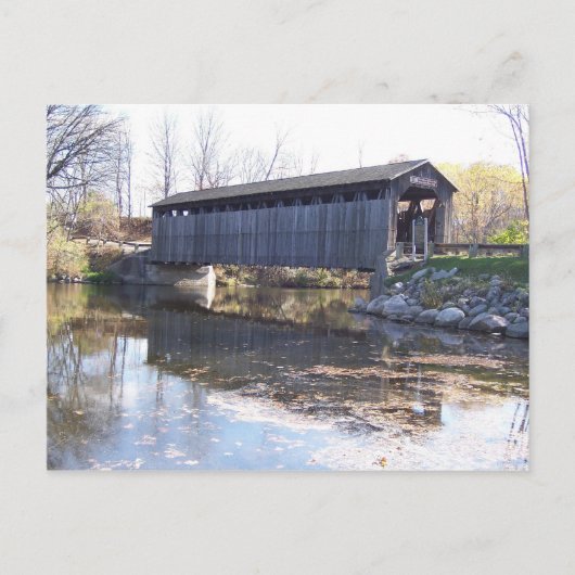 Fallasburg Covered Bridge Postcard Postkarte (Vorderseite)