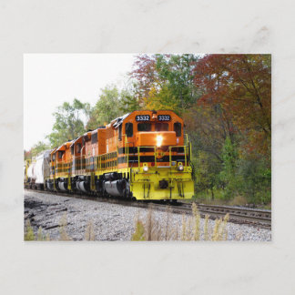 Fallbahn in Farbe Postkarte