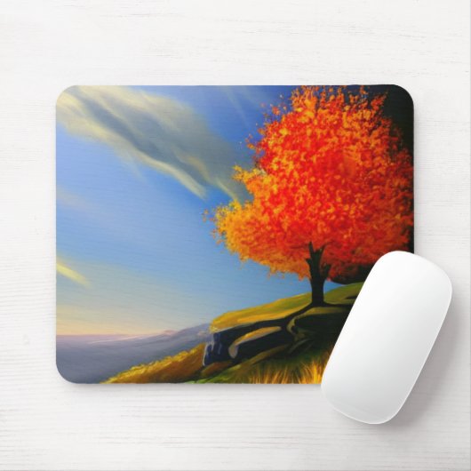 Fallbaum am Ozeanmousepad Mousepad (Mit Mouse)