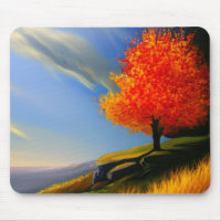 Fallbaum am Ozeanmousepad