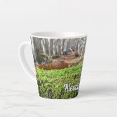 Fallbaum im Herbstmoos - Klein Personalisiert Milchtasse (Linke Ecke)