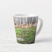 Fallbaum im Herbstmoos - Klein Personalisiert Milchtasse (Rechte Ecke)