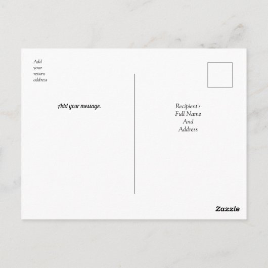 Fallbaum im Herbstmoos - Personalisiert Postkarte (Rückseite)