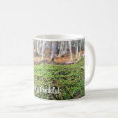 Fallbaum in Moss - Personalisierter Erntedank Kaffeetasse (VorderseiteRechts)