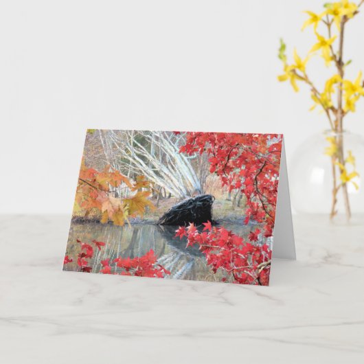 Fallbaum Karte (Gelbe Blume)