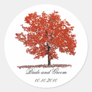 Fallbaum Runder Aufkleber