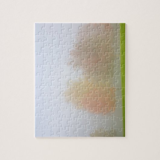 Fallbäume eingehüllt in Nebel Puzzle (Vertikal)