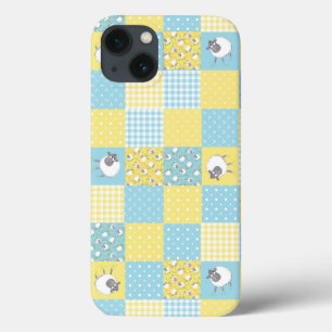 Fallbeispiel für Schafe, Patchwork-Imitate in Pad Case-Mate iPhone Hülle