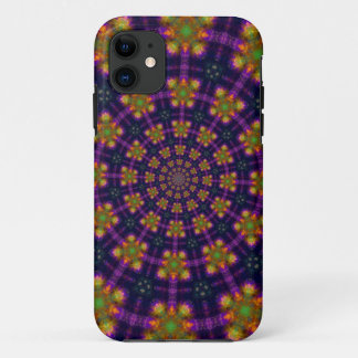 Fallbeispiel: Royal Lila and Gold Kaleidoscope Case-Mate iPhone Hülle