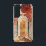 Fallbeispiel Samsung Galaxy Hülle<br><div class="desc">Ein surrealer Bogen führt unter dem Mond in eine rot gefärbte Welt,  die Übergänge,  Geheimnisse und andere weltliche Schönheiten repräsentiert.</div>