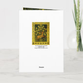 FALLDEINE, BLUME CHESTNUT-BAUM Gelb Feiertagskarte (Rückseite)