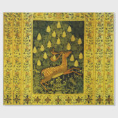 FALLDEINE, BLUME CHESTNUT-BAUM Gelb Geschenkpapier (Flach)