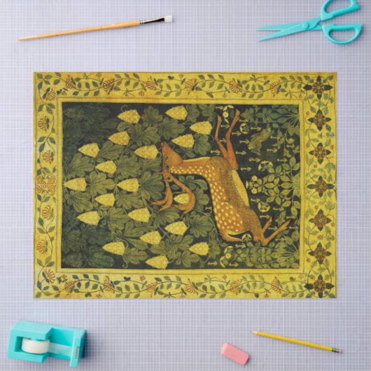 FALLDEINE, BLUME CHESTNUT-BAUM Gelb Seidenpapier (Basteln)