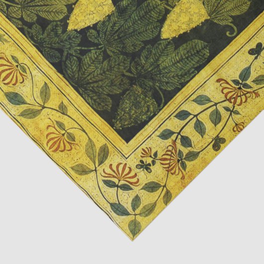 FALLDEINE, BLUME CHESTNUT-BAUM Gelb Seidenpapier (Detail)