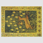 FALLDEINE, BLUME CHESTNUT-BAUM Gelb Seidenpapier (Vorderseite)