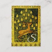 FALLDEINE, BLUME CHESTNUT-BAUM Gelb Visitenkarte (Rückseite)