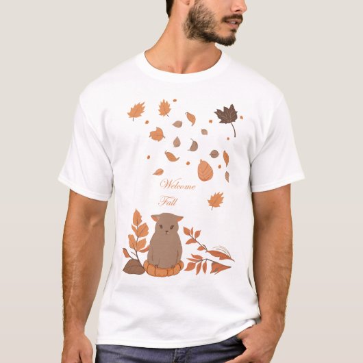Falldesign mit Cat T-Shirt (Vorderseite)
