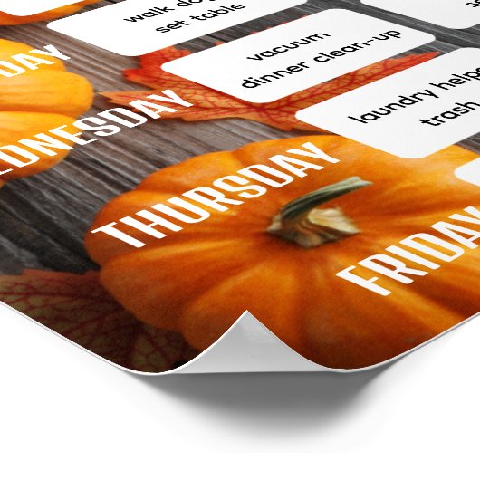 Falldiagramm Poster (Ecke)