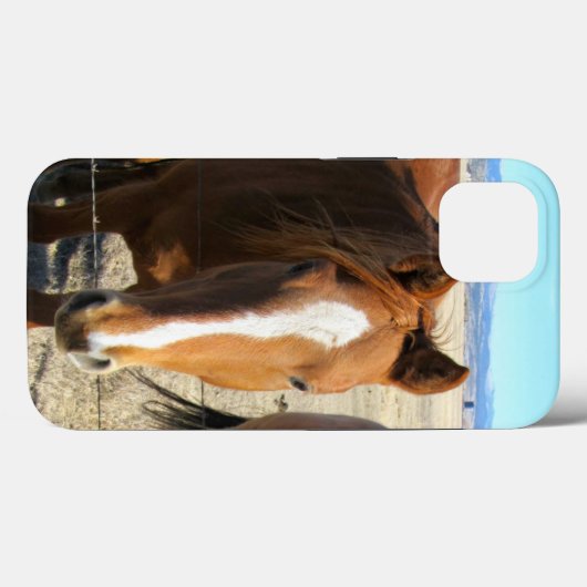 Fälle mit Pferd Case-Mate iPhone Hülle (Rückseite (Horizontal))