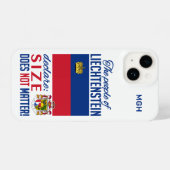 Fälle von Handys mit benutzerdefiniertem Monogramm iPhone Hülle (Rückseite (Horizontal))