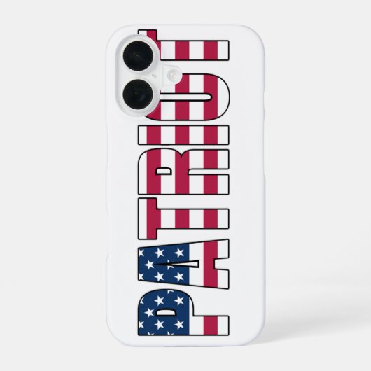 Fälle von Patriot Flag iPhone 16 Hülle (Rückseite)