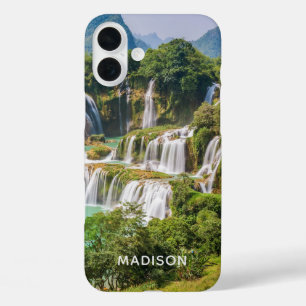Fälle von Wasserfällen individuelle Name iPhone 16 Plus Hülle