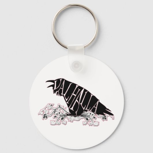 Fallegur Raven Valhalla Schlüsselanhänger (Vorderseite)