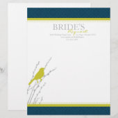 Falleleganz Buchstabe-Kopf Briefbogen (Vorne/Hinten)