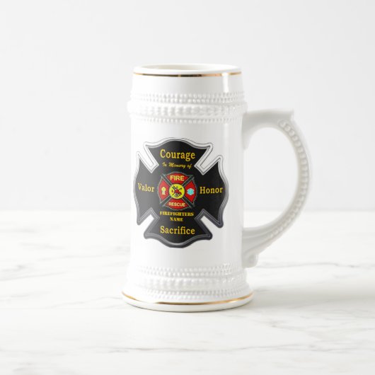 FALLEN, ABER NICHT VERGESSEN BIERGLAS (Rechts)