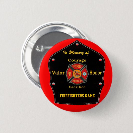 FALLEN, ABER NICHT VERGESSEN BUTTON (Vorne & Hinten)