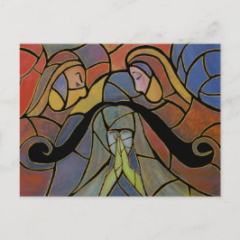 Fallen Abstrakt Art Postcard Postkarte